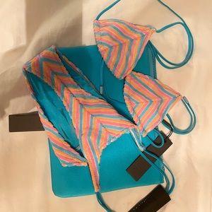 Vinca Sherbert Stripe Triangl Bikini